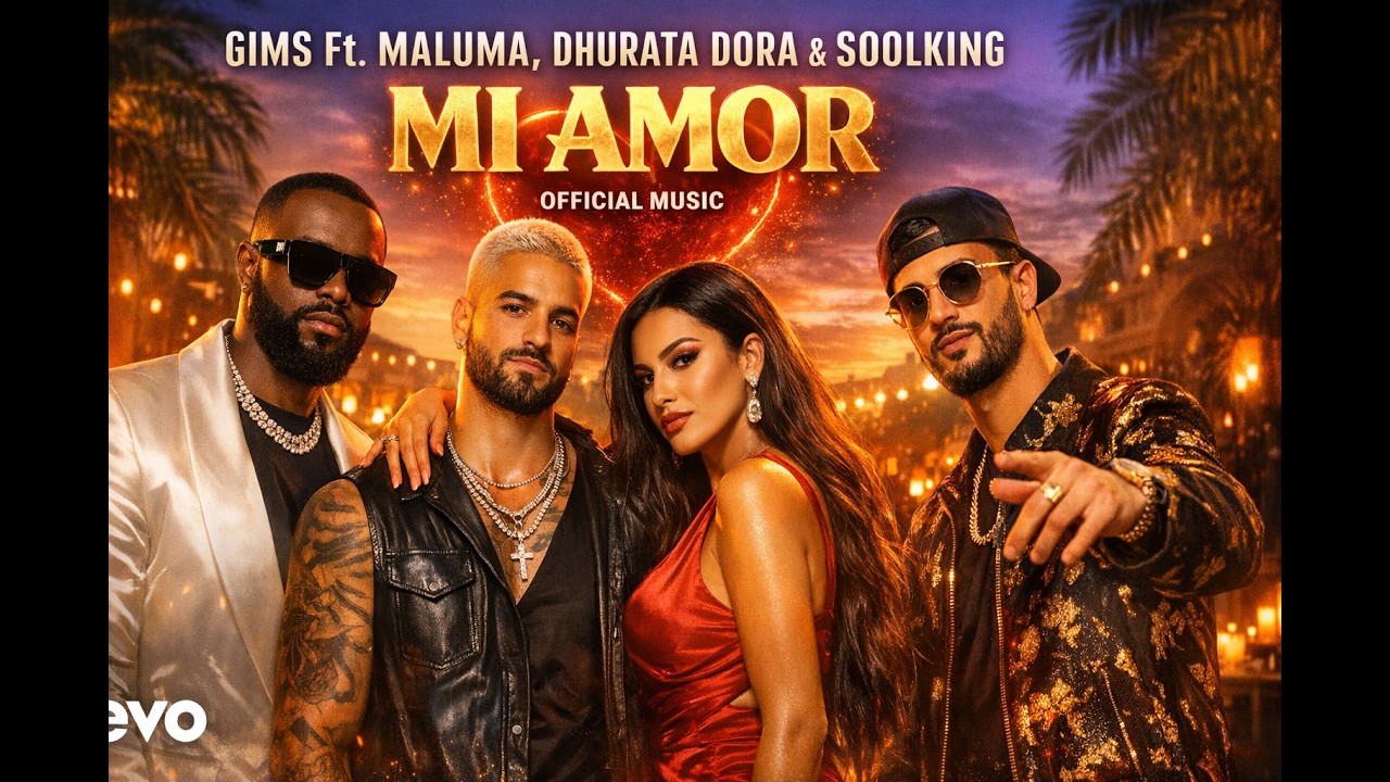 GIMS Ft  Maluma, Dhurata Dora & Soolking - Mi Amor (Official Music)