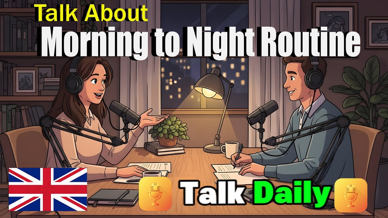 How to Talk About Your Morning to Nights Routine in English | English Conversation Practice