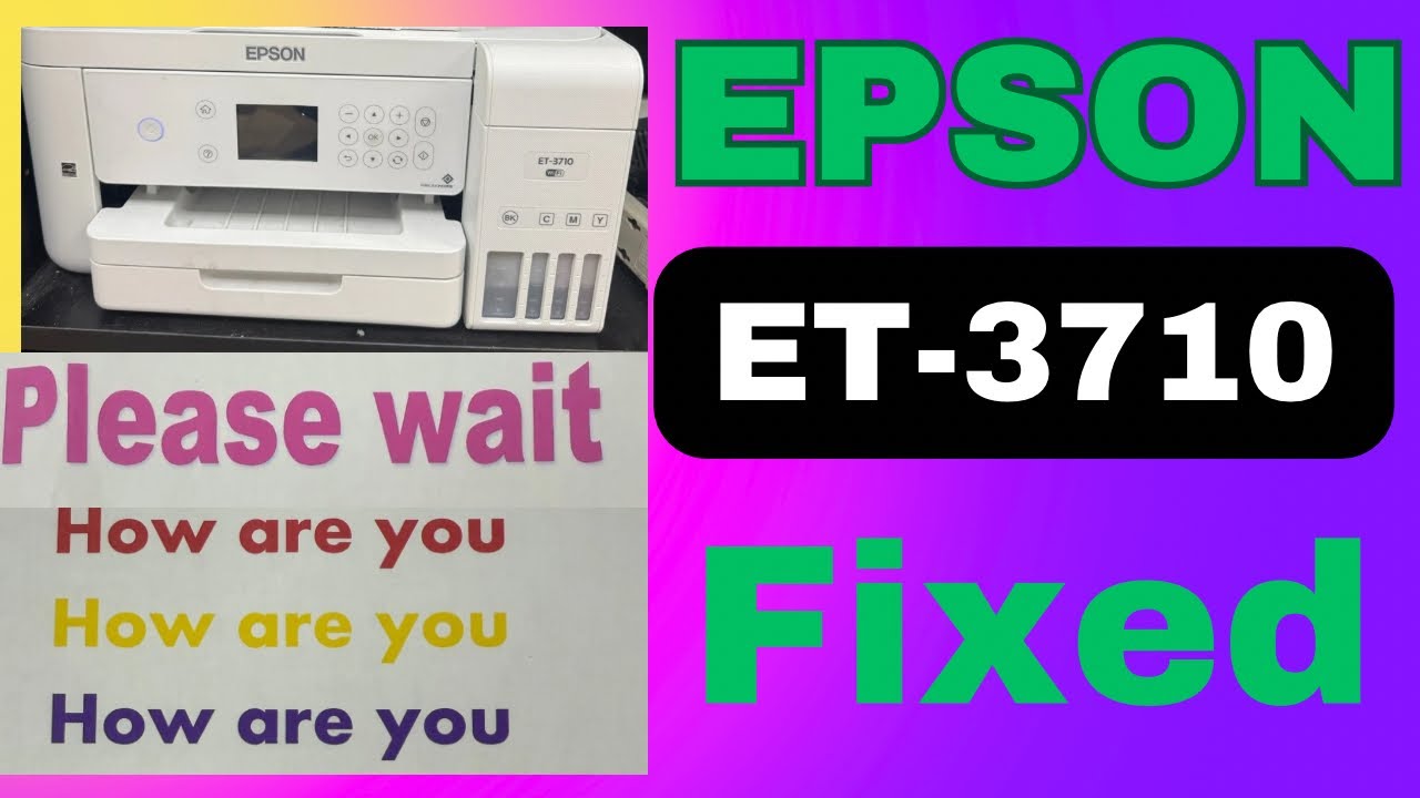 Принтер Epson ET-3710 исправил печать розового цвета