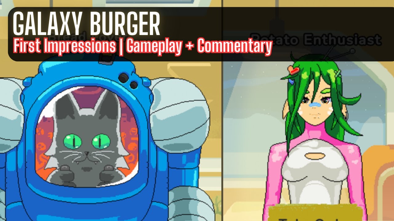 Let's Play Galaxy Burger | Handcrafting Burgers in Space. Co-Op Option, Rare in Cozy Games.