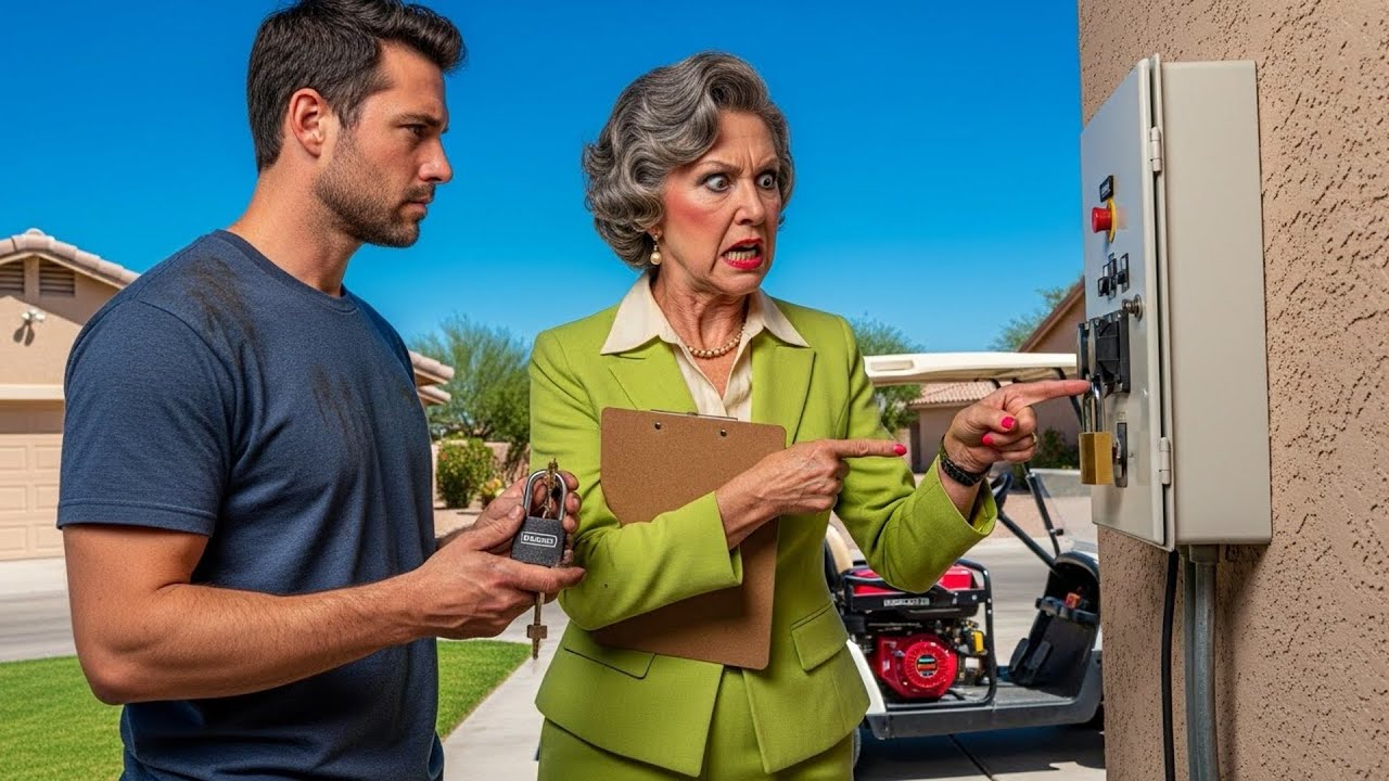 HOA Karen Demanded My Generator Key, Then Got Stuck When I Changed Locks
