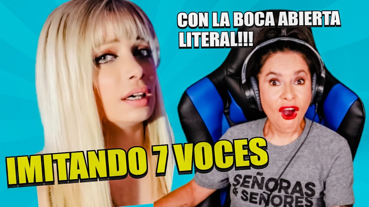 REACCIONO a PATRICIA AGUILAR IMITANDO 7 VOCES de CANTANTES MÁS ACTUALES e INTERNACIONALES