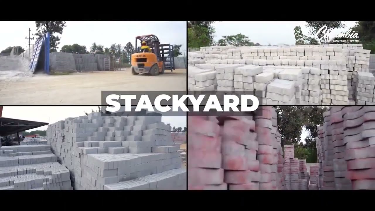 Columbia SPM20 Concrete Block Machine | Full Plant Tour