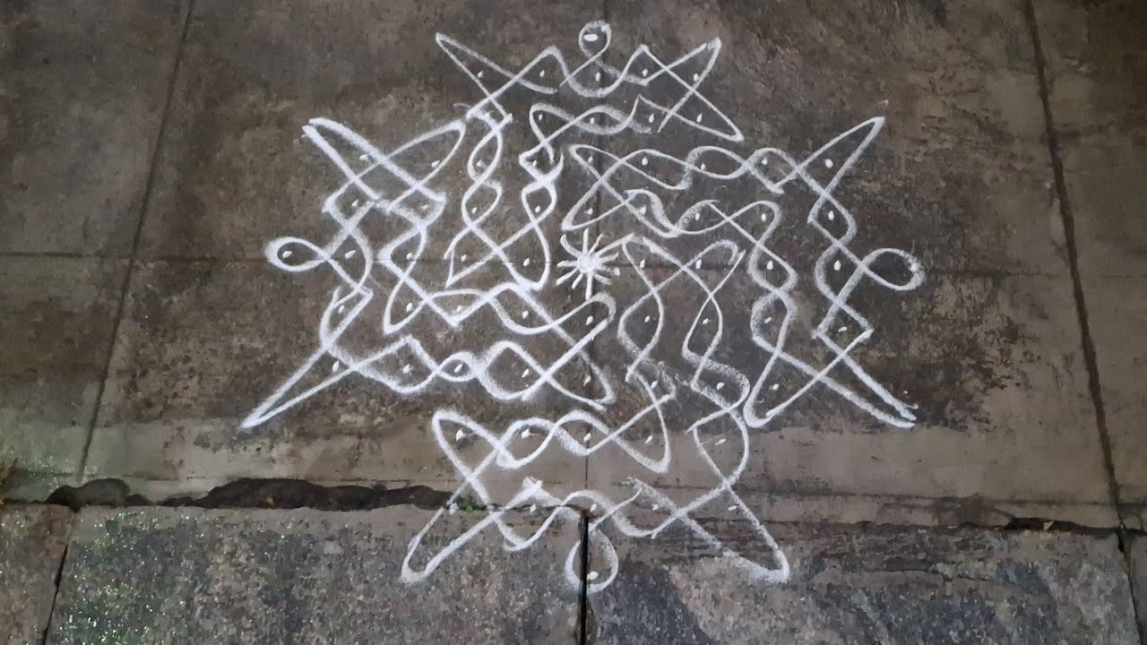 Special rangoli for special occasions,simple yet wonderful rangoli design