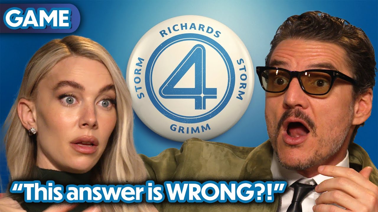 THANOS is a SuperHERO?! - Pedro Pascal & Vanessa Kirby in Fantastic 4 - Family Feud