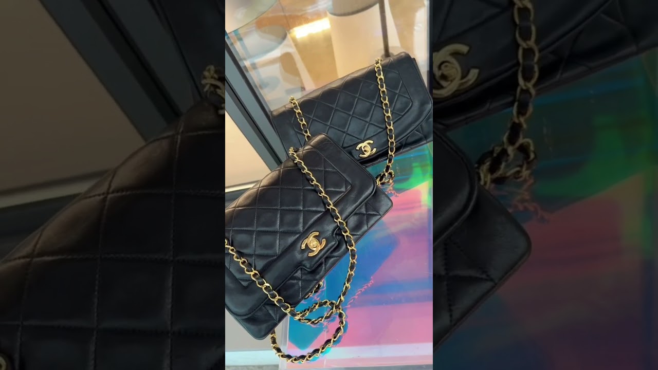 Vintage chanel diana bag #bag #vintagebag #ootd #vintageshop #中古 #日本中古 #vintage #chanel #chanelbag