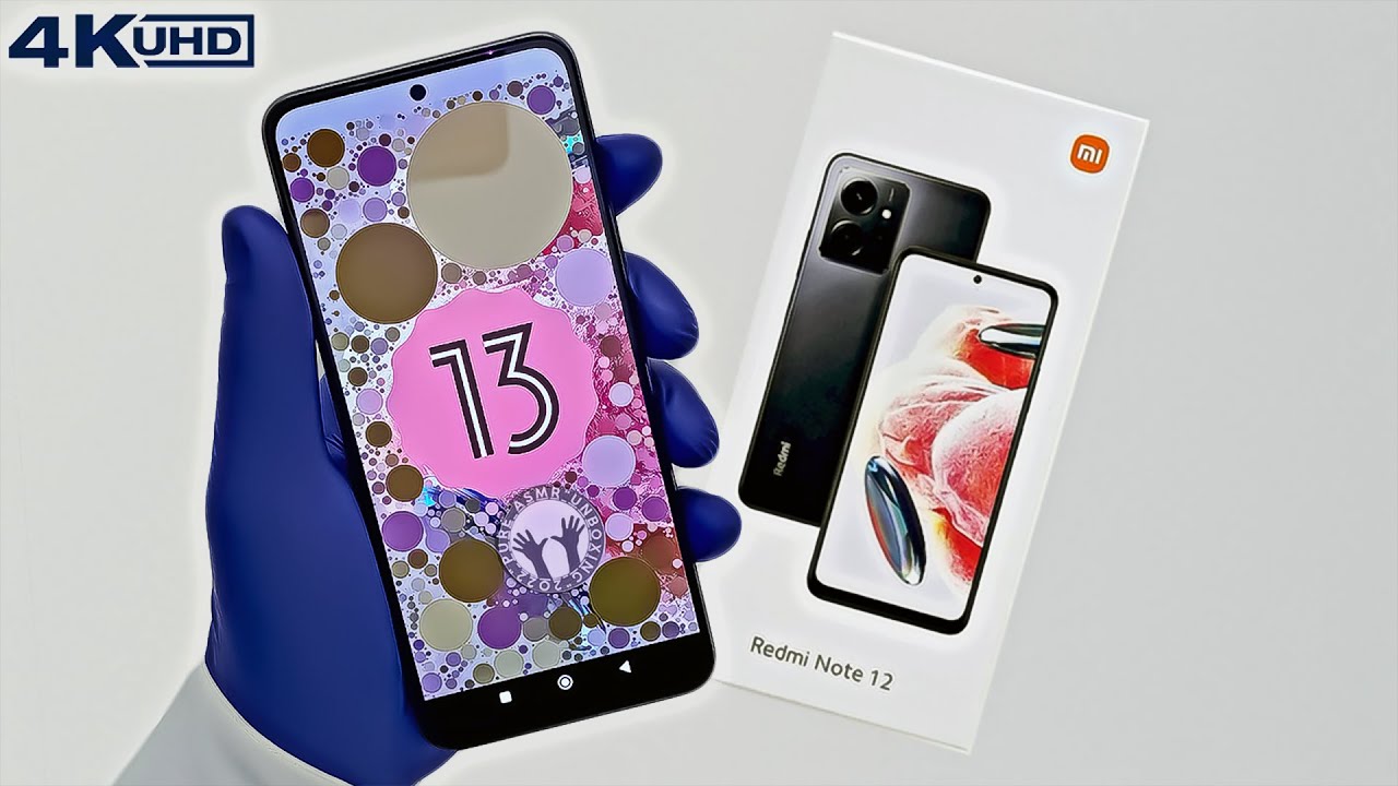 Pure ASMR Unboxing - Xiaomi Redmi Note 12 (Onyx Gray) + Setup and First Impressions - 128GB, 8GB RAM