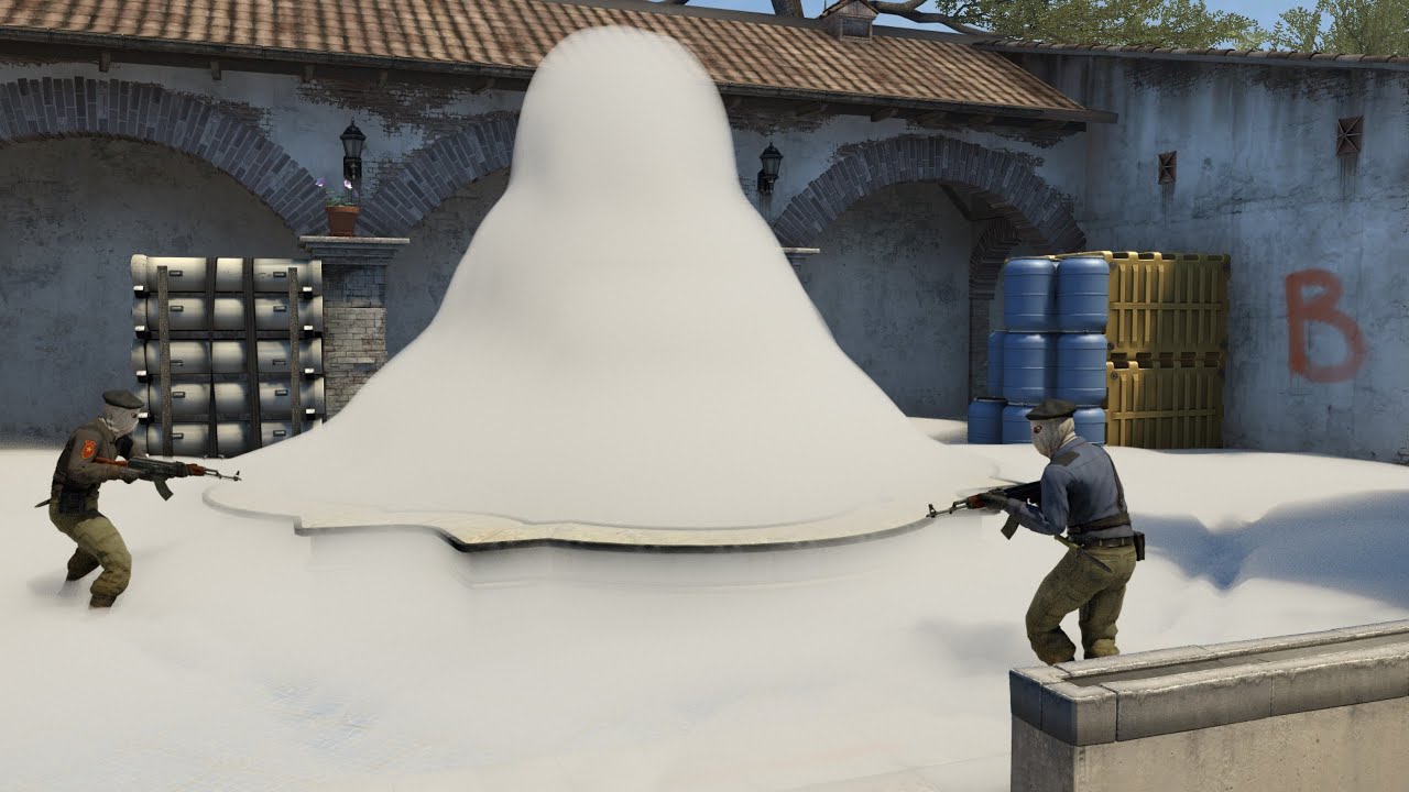 Someone Soaped the Fountain in Counter-Strike [VFX]