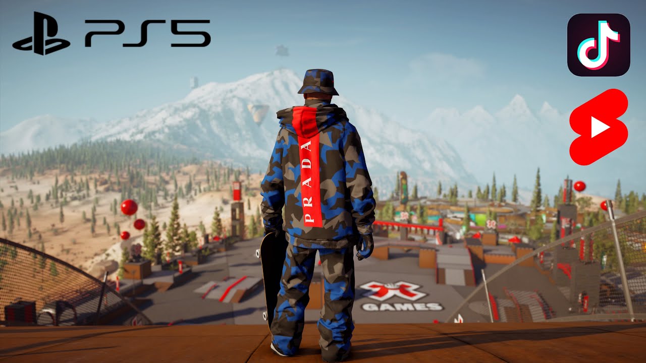PS5 Riders Republic Skateboard gameplay (free to use) | 4K 60fps
