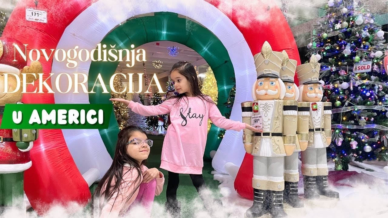 Novogodisnja dekoracija u AMERICI + CENE  @ARIJAIALINA  #christmasdecorations  #usa