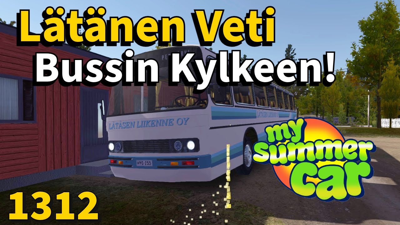 My Summer Car #1312 | LÄTÄNEN VETI BUSSIN KYLKEEN!