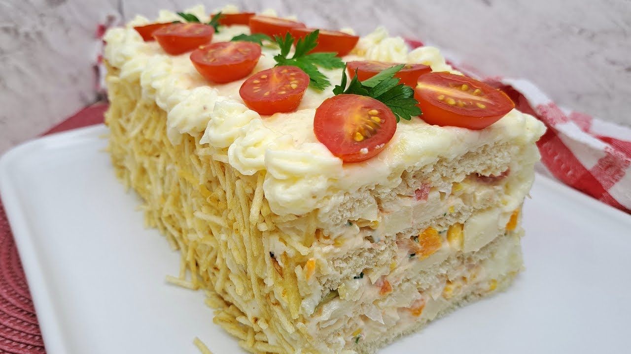 TORTA FRIA DE PALMITO TIPO ANTIGAMENTE | NOSSA COZINHA