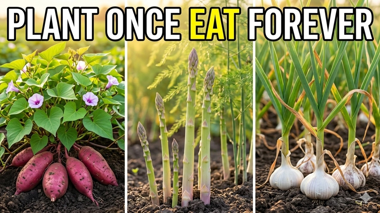 10 Crops You Plant ONCE That Will Feed You FOREVER!