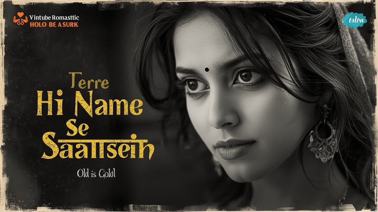 Tere Hi Naam Se Saansein | Old Is Gold 💔 | Romantic Love Song | Black & White