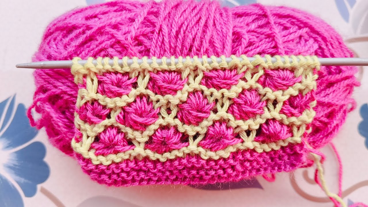 सुंदर दो रंग स्वेटर डिज़ाइन | Two Colour Sweater Knitting