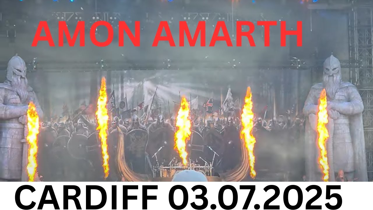 AMON AMARTH -Slayer's special guest at Cardiff  Blackweir Fields 03.07.2025 Live 1/2