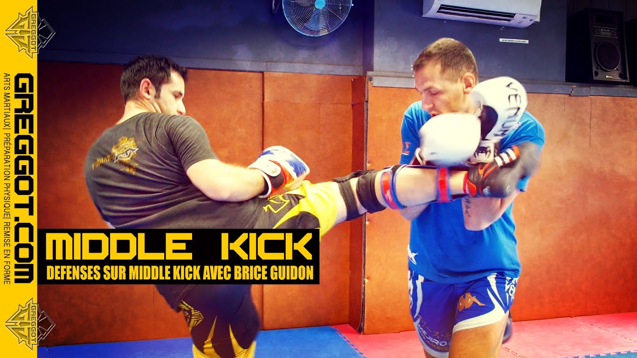 Boxe Thaï : Défenses sur MIDDLE KICK avec Brice Guidon