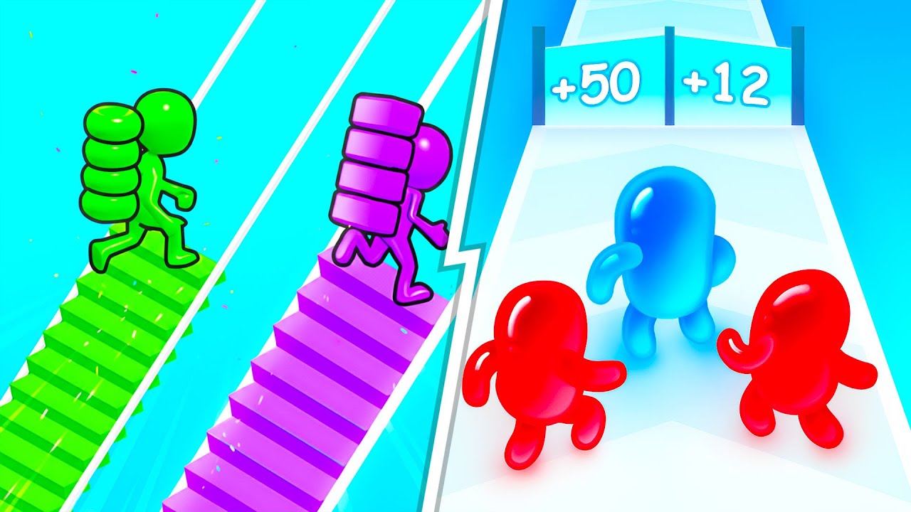 Bridge Race VS Join Blob Clash 3D 🔥 Max Level SpeedRun Gameplay (Android,iOS) NEW UPDATE Ep 768