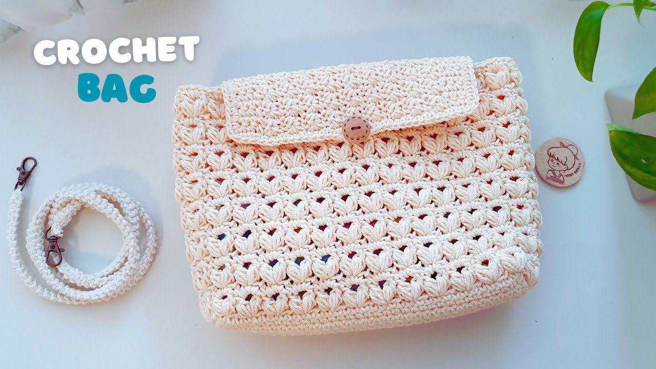 Easy Crochet Bag | Crochet Crossbody Bag with Wonderful Stitch Pattern | Vivi Berry Crochet