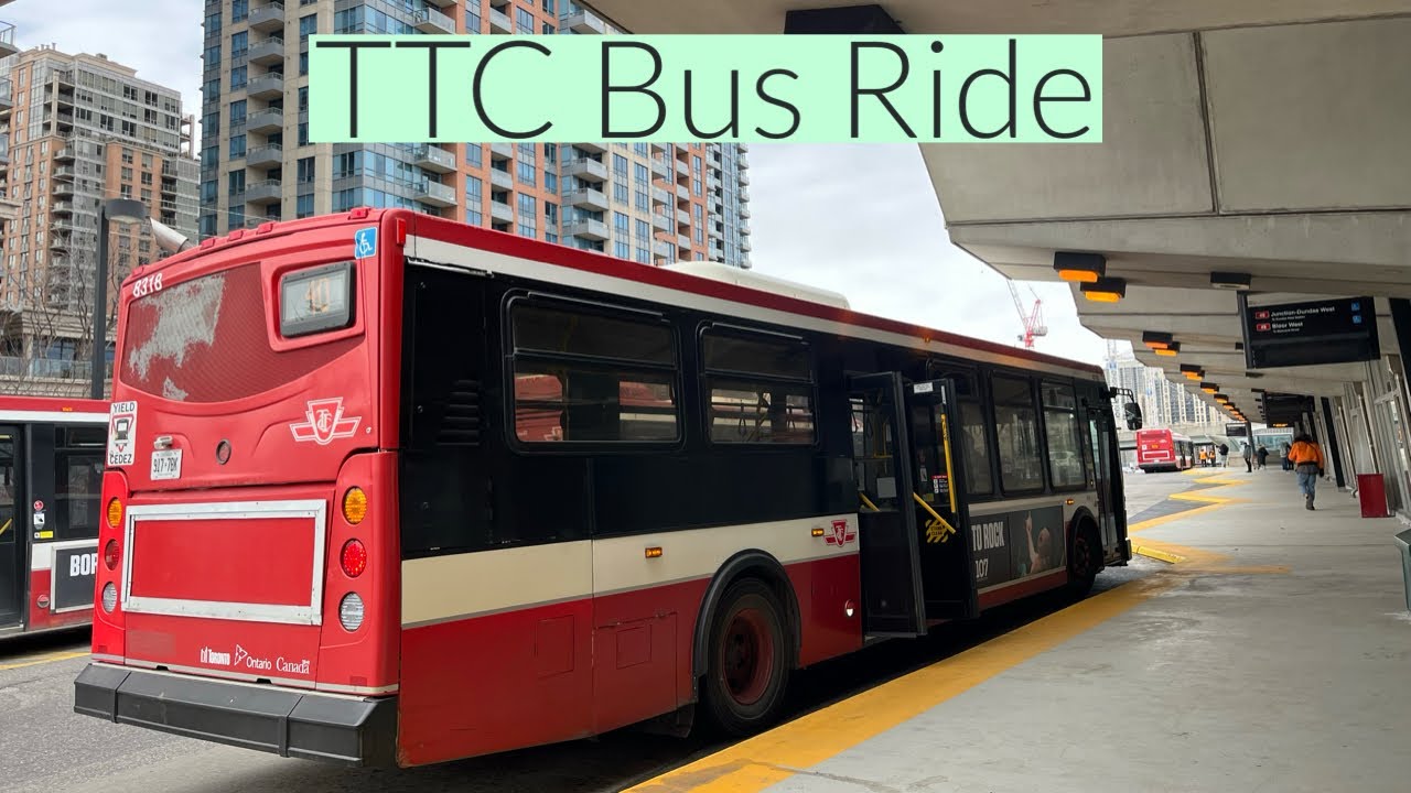 Toronto TTC 40A Junction Dundas West Bus Ride - Full Route Eastbound 3/12/2025