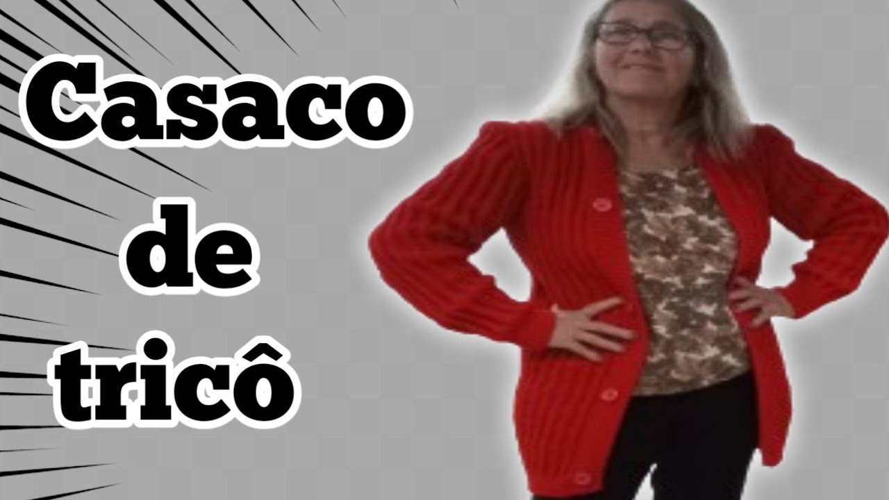 Como fazer tricô - Casaco de tricô (costura e decote redondo).