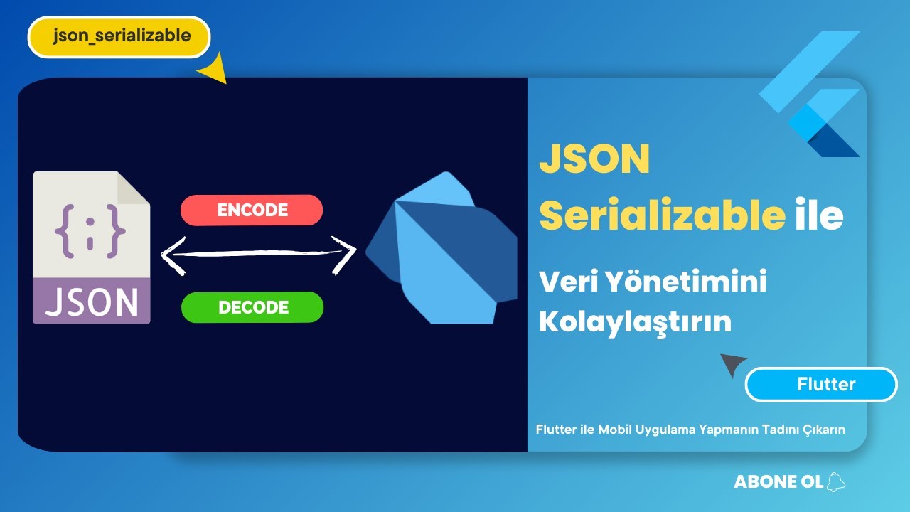 How to Use JSON Serializable in Flutter | Step-by-Step Tutorial