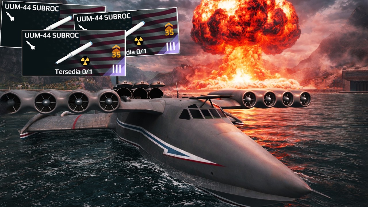 Burevestnik Mode Dewa! Nuklir + Damage Gila Auto Carry 1 Squad – Modern Warships