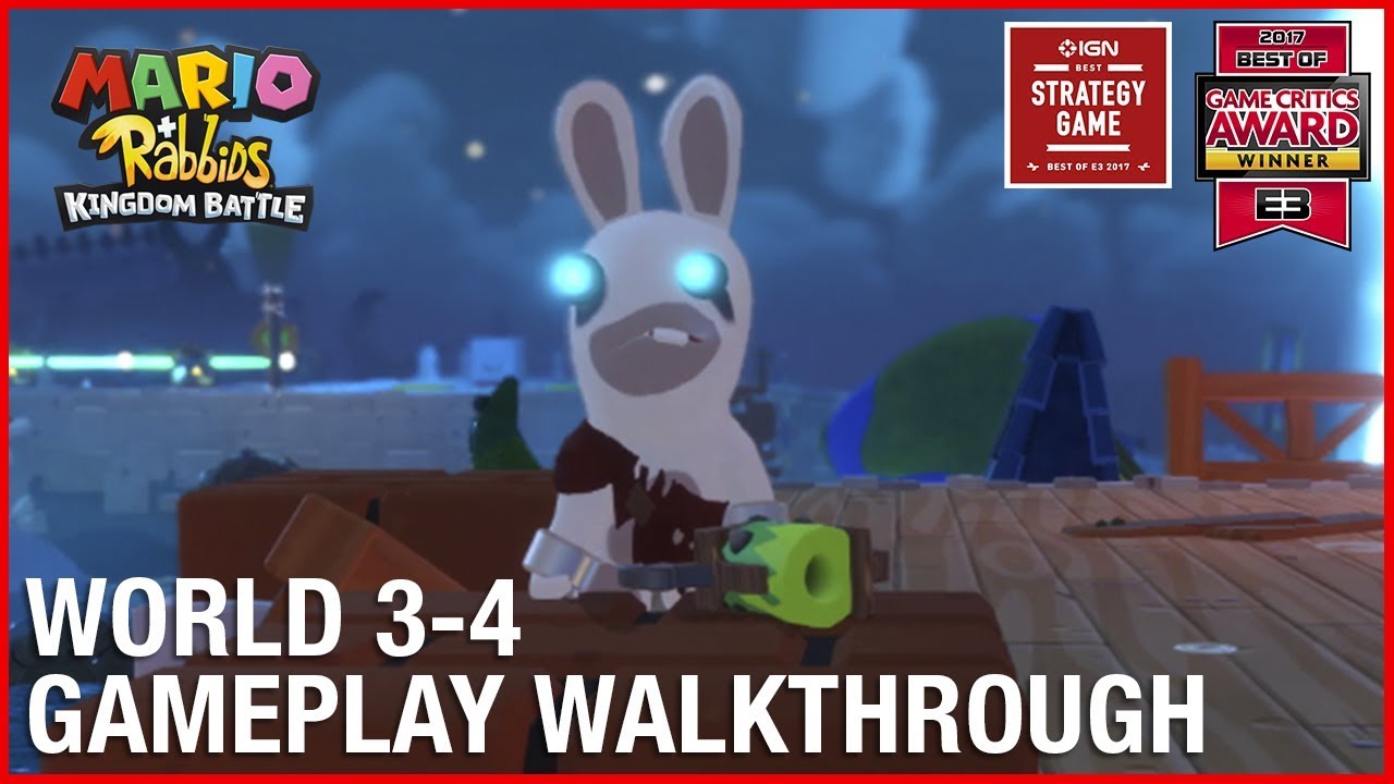 Mario + Rabbids Kingdom Battle: World 3-4 'Madame Bwahstrella' | Gameplay Walkthrough | Ubisoft [NA]