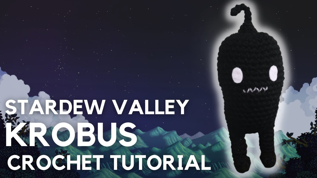 STARDEW VALLEY KROBUS CROCHET TUTORIAL | FREE AMIGURUMI PATTERN