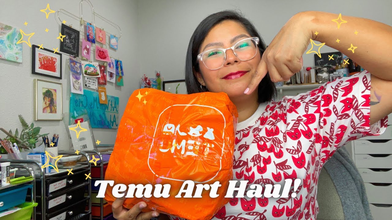 My First Temu Art Haul! Watercolors, Scrapbooking, Palettes, Stickers! Was it Worth It?