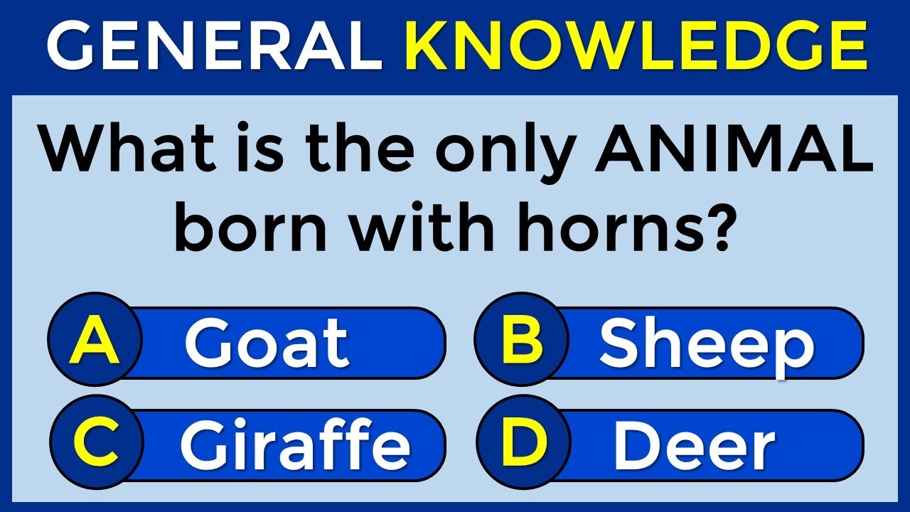 How Good Is Your General Knowledge? 25 General Knowledge Questions! 