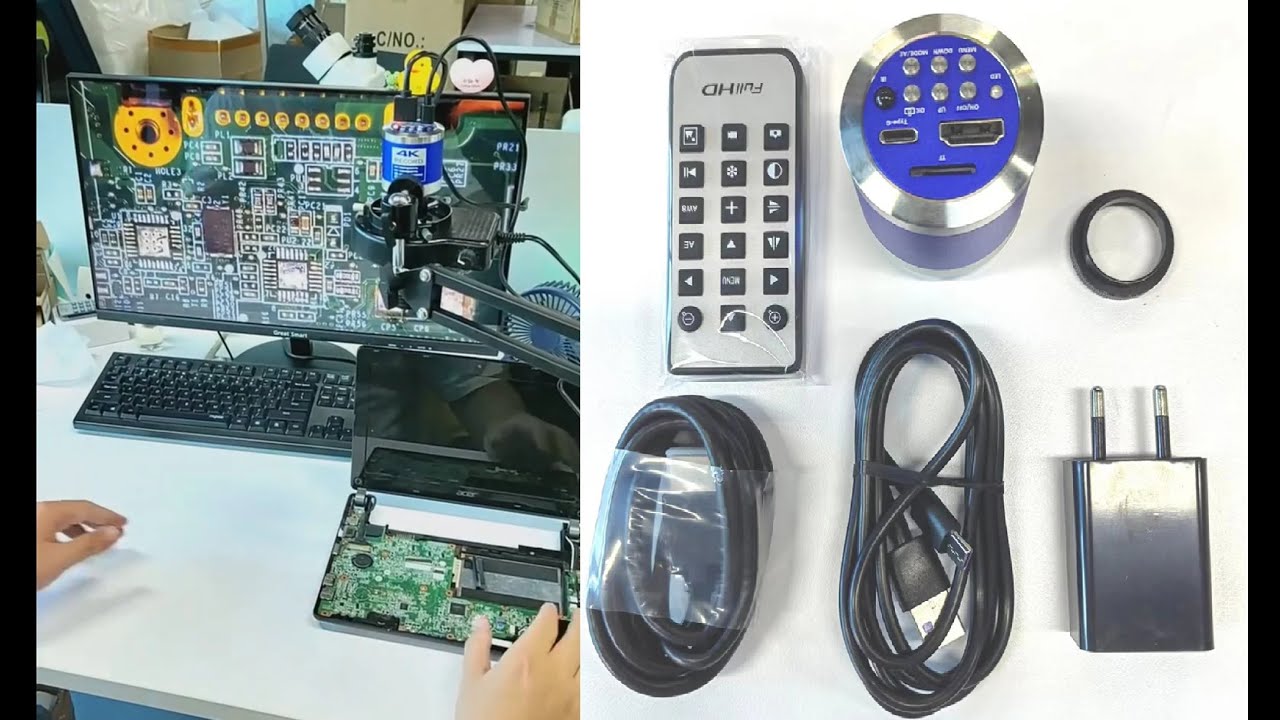Test KUAIQU Full HD 4K 48MP Digital Industrial Microscope Review Aliexpress