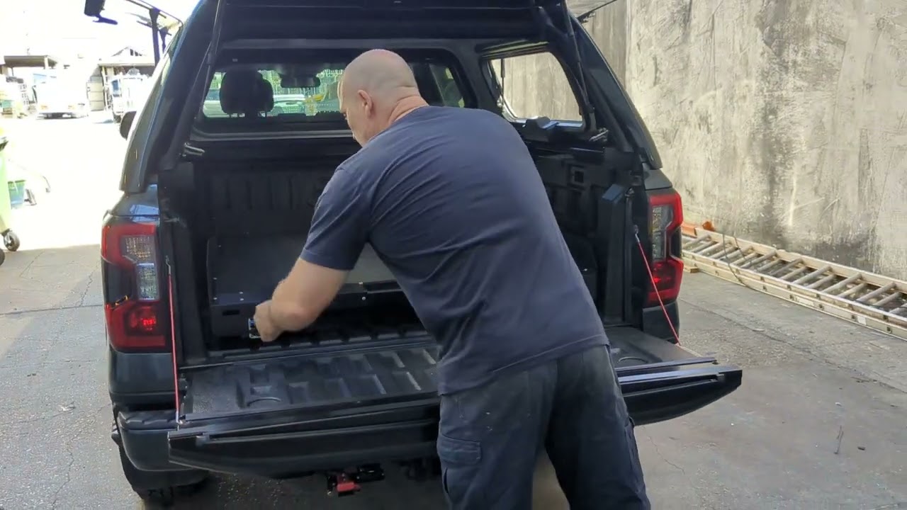 Trek4x4 Tray Slide fitted to Ford Ranger Next Gen 2022+