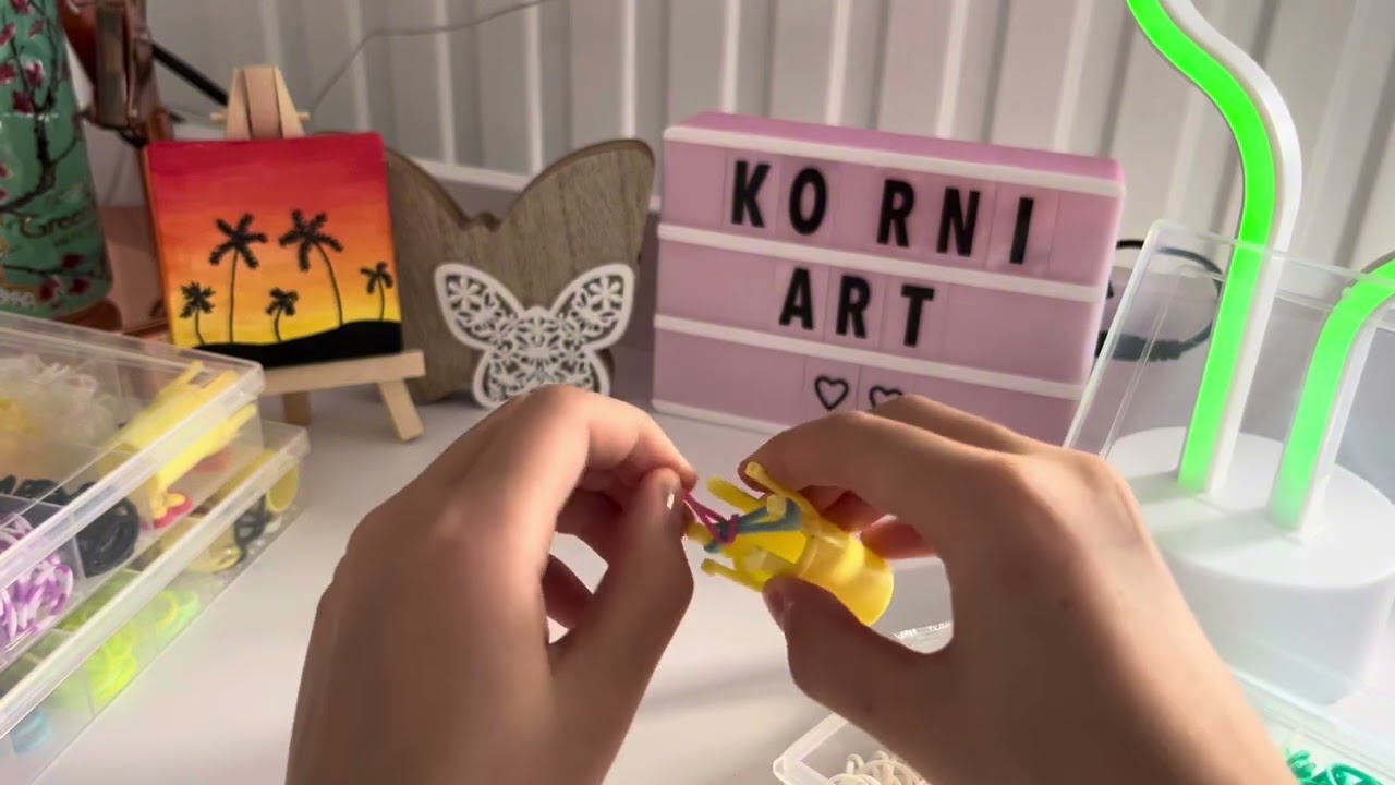 Tutorial na trudniejszą wersję bransoletki z gumek ❤️