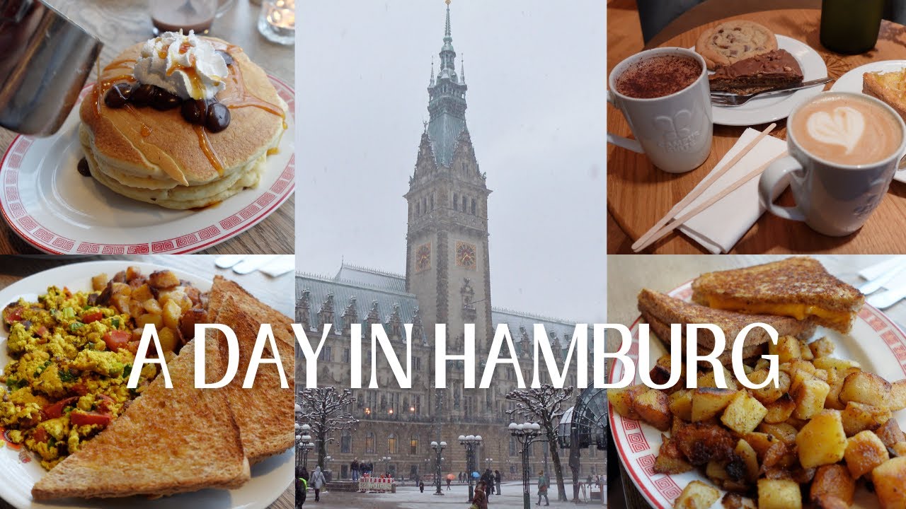 COME TO HAMBURG WITH ME: Delicious Vegan Food, City Exploration & Snow🌆