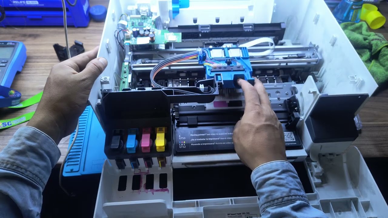 Limpieza de cabezal HP Smart tank 580