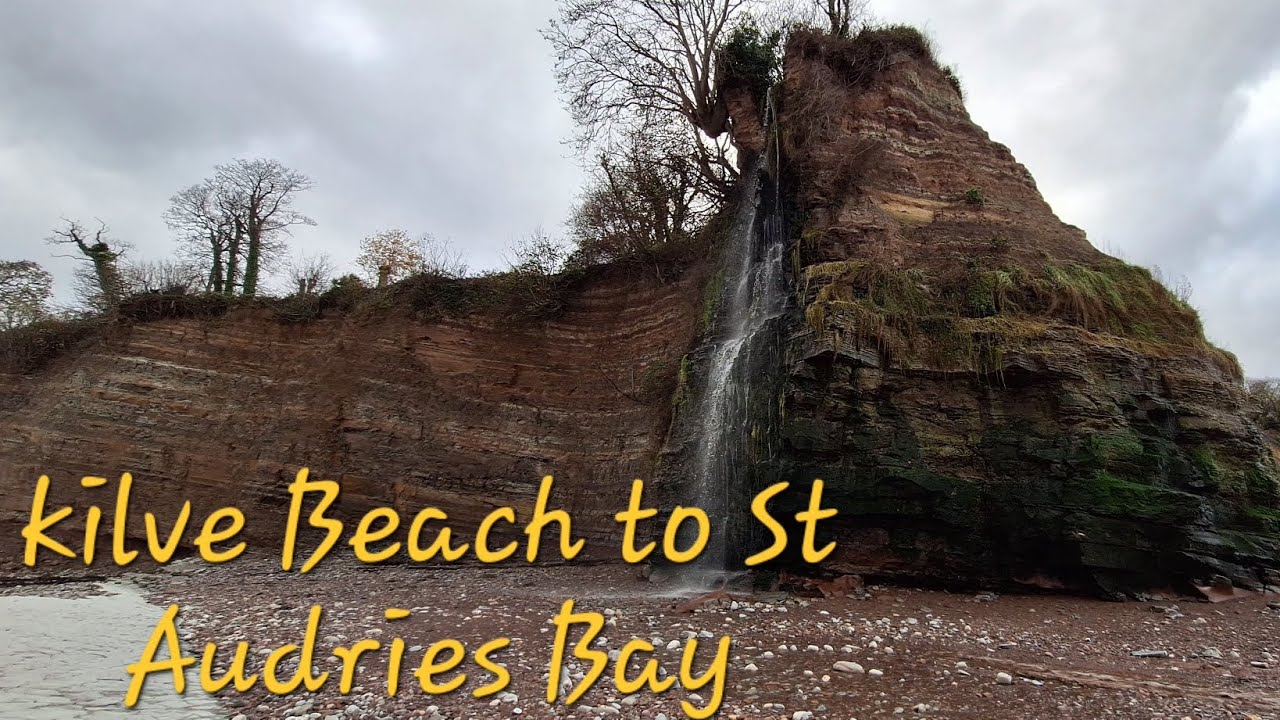 Kilve beach to St Audries Bay Waterfall