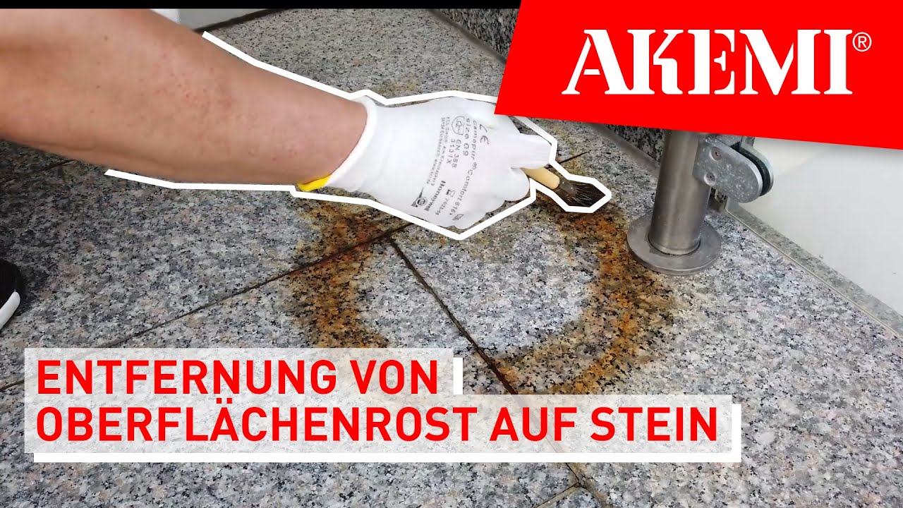 Oberfl&auml;chenrost m&uuml;helos von Stein, Keramik, Betonwerkstein entfernen: AKEMI Rostentferner Marmor