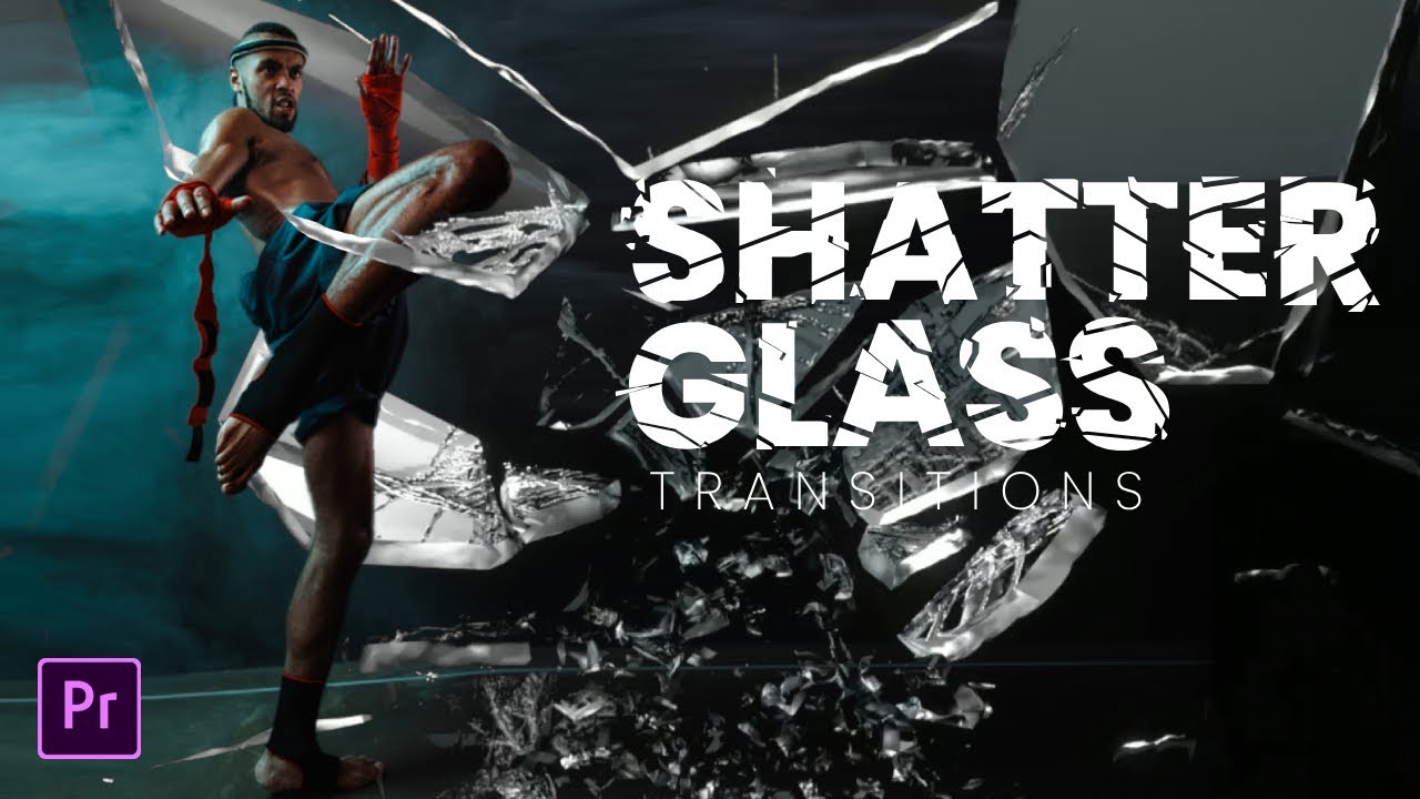 3 SHATTER GLASS Transitions in Premiere Pro