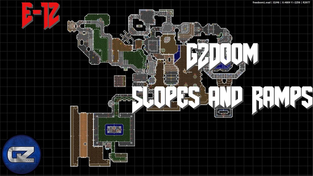 Картографирование GZDoom — Склоны и пандусы — Урок 12 | Ultimate Doom Builder (UDB)
