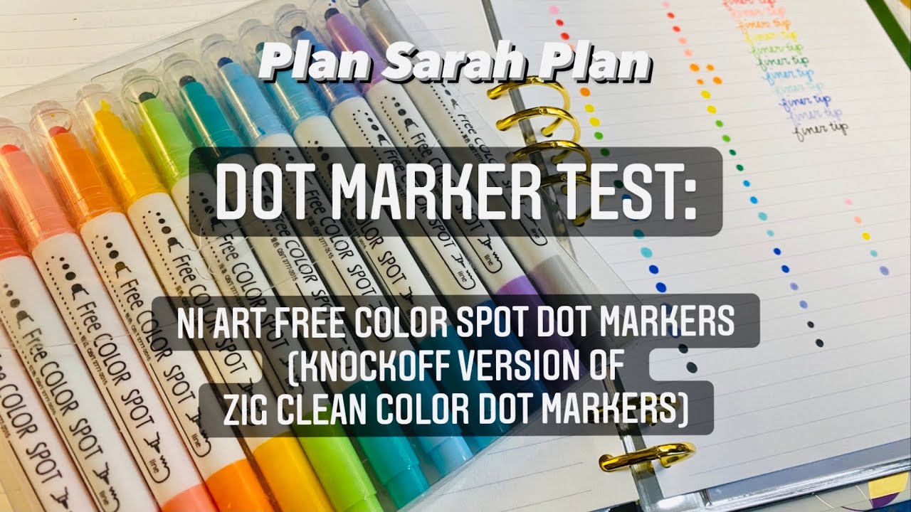 DOT MARKER TEST | NiArt Free Color Spot Markers (Budget Brand)