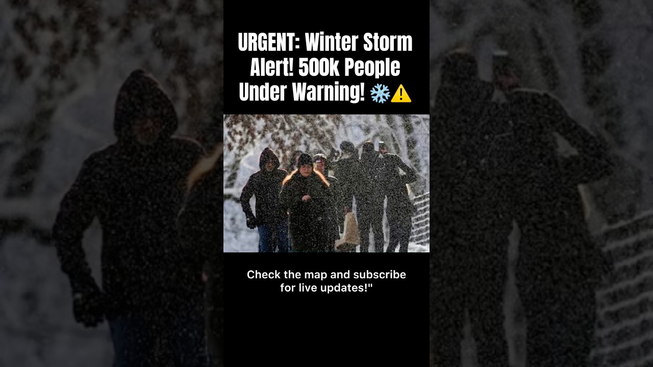 СРОЧНО: Предупреждение о зимнем шторме! 500 000 человек предупреждены! ❄️⚠️ 