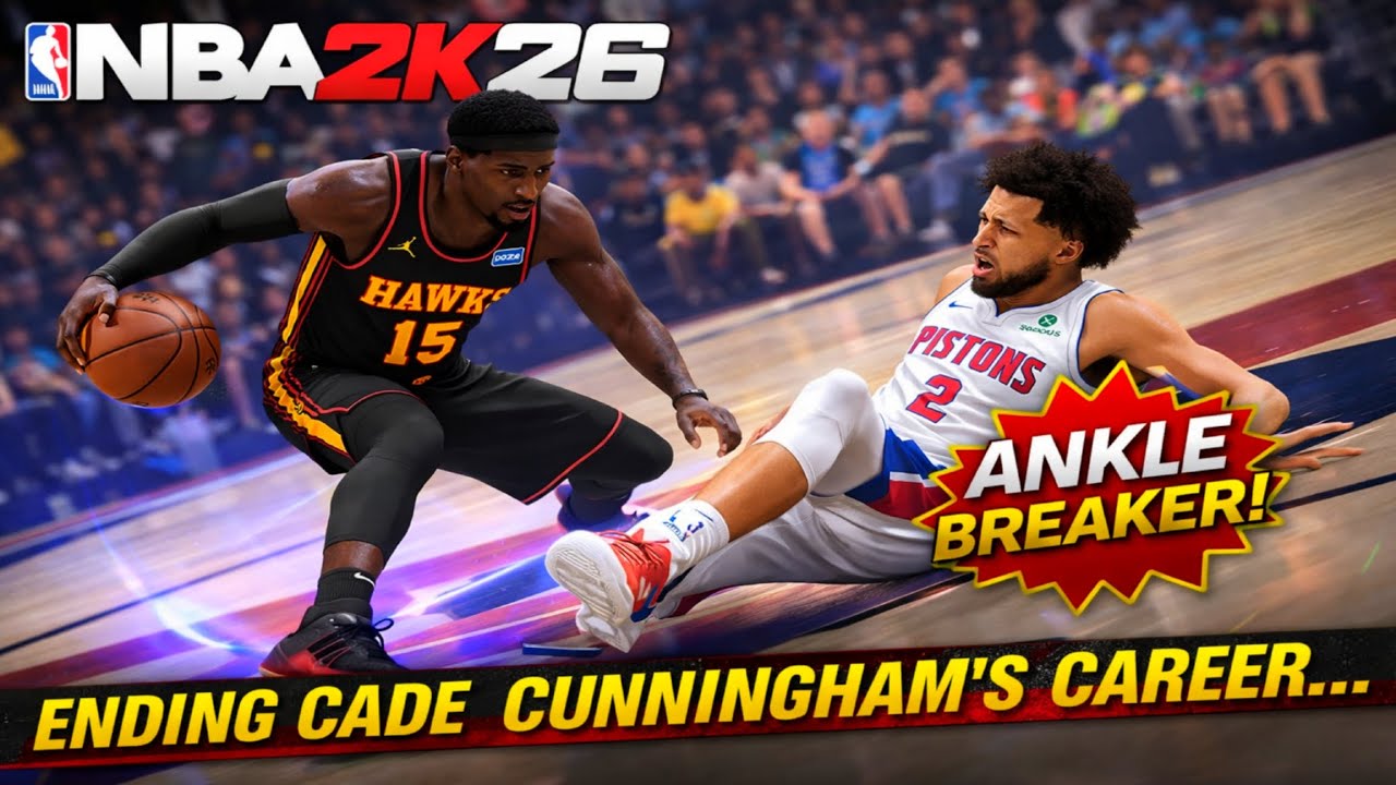 Nba 2k26 My story Ep 32 I ended Cade cuningham carrer with this insane ankle breaker 