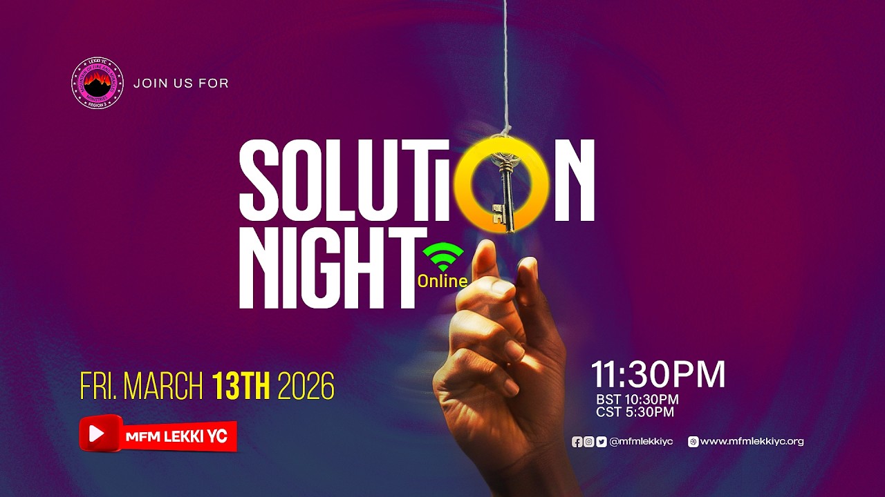 Solution Night Online | Live Virtual Gathering | 13th March 2026