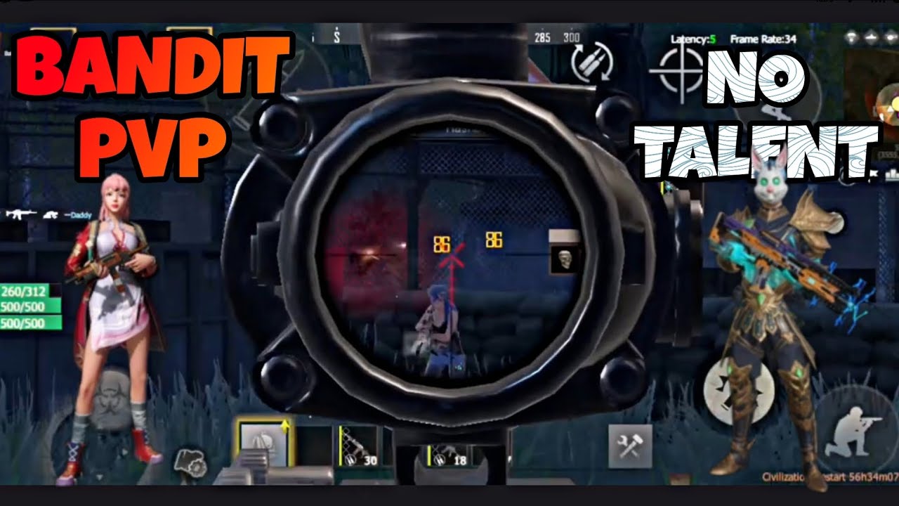 BANDIT PVP WITHOUT TALENT AND GUN SKIN! WITH 4X SCOPE - LAST ISLAND OF SURVIVAL