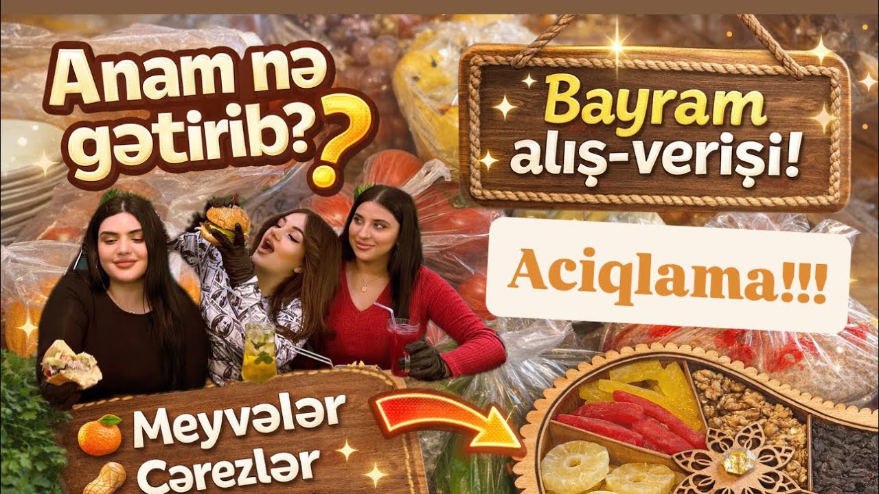 ACIQLAMA!|SEHER YEMEYI HAZIRLADIQ😍|ANAM BIZE GELDI❤️|RAYONDAN KEND MEHSULLARI GETIRDI🍅🥔
