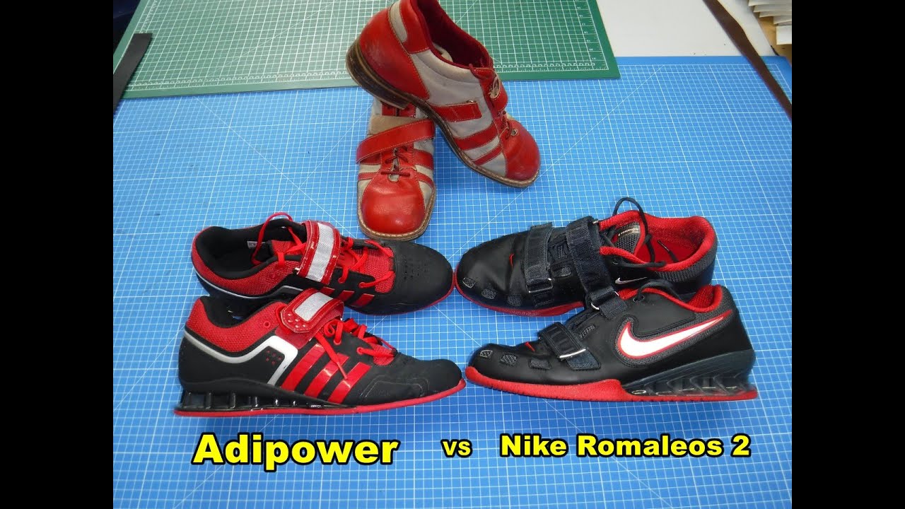 Обзор - сравнение штангеток Adidas vs Nike (Adipower vs Nike Romaleos 2)