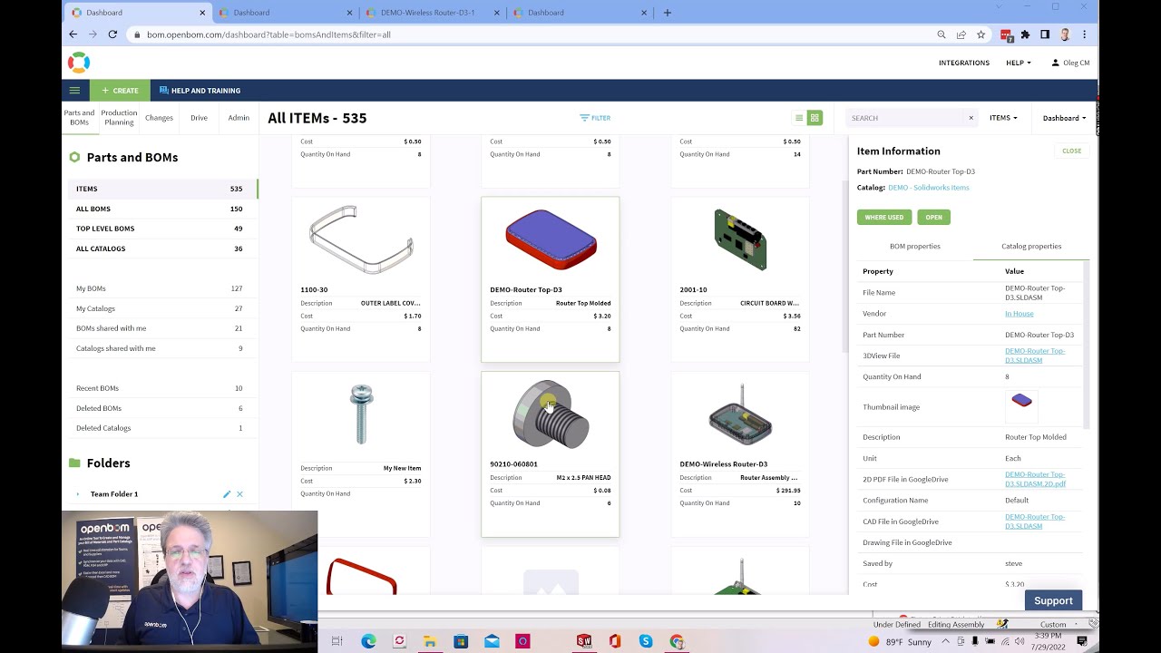 OpenBOM 5 min demo