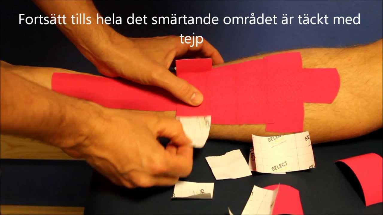 Kinesiologitejpning vid benhinnebesvär