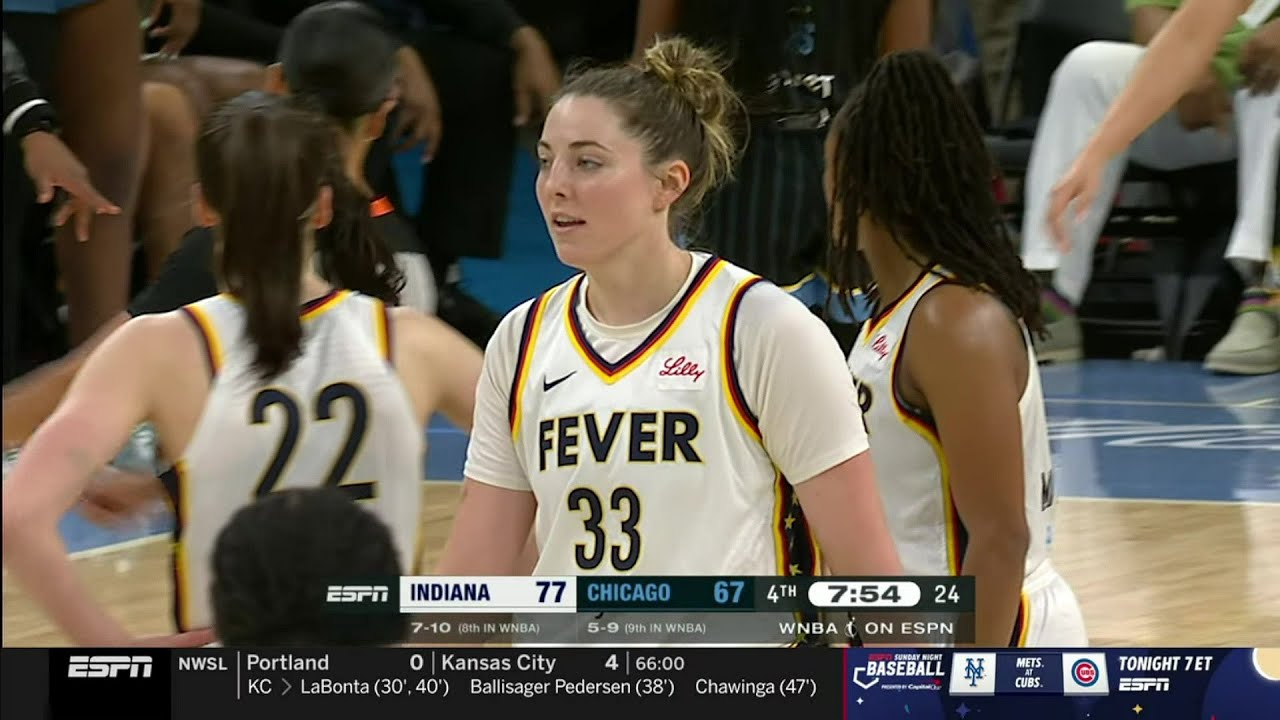 TECHNICAL, Katie Lou Samuelson Tosses Ball Hitting Marina Mabrey | Chicago Sky vs Indiana Fever WNBA
